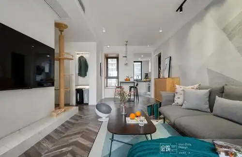 78平米两居室客厅装修效果图