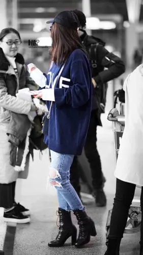 杨幂 机场私服街拍