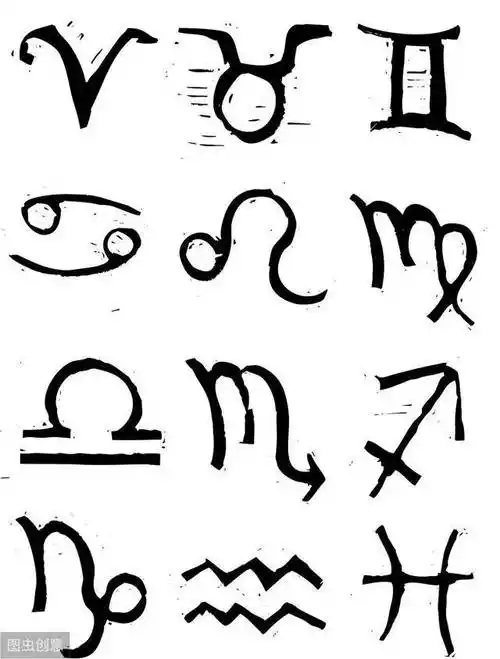 每天学一幅简笔画--十二星座简笔画大全好萌好萌十二星座简笔画卡通