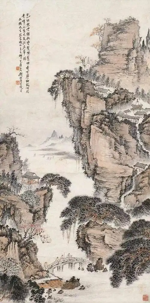 《中国十大山水画名家作品展》中国传世经典山水画49幅
