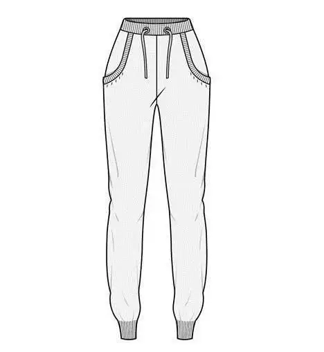 休闲运动款裤子作品-休闲运动款裤子款式图