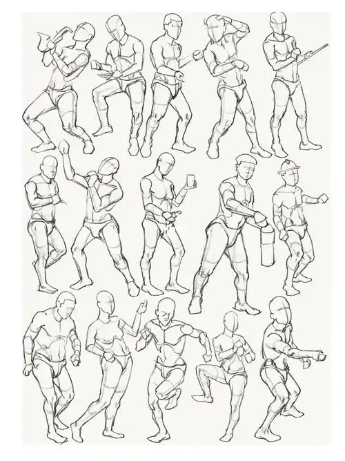 人物速写绘画| 人体解剖图