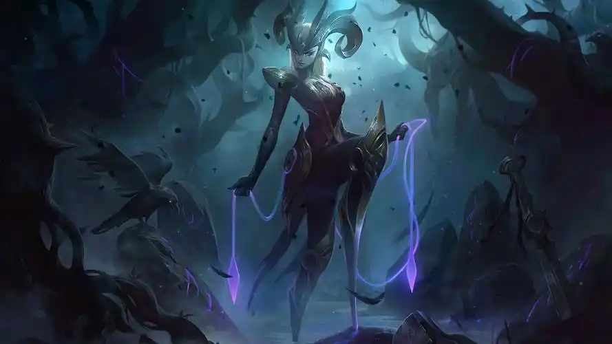 英雄联盟壁纸推荐 上单五姐妹 青钢影