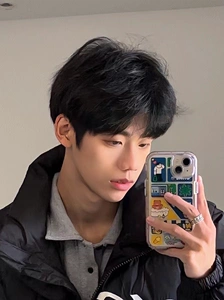 网红假发男中分刘海短发蓬松自然短直发韩国欧巴发型碎发全头套式