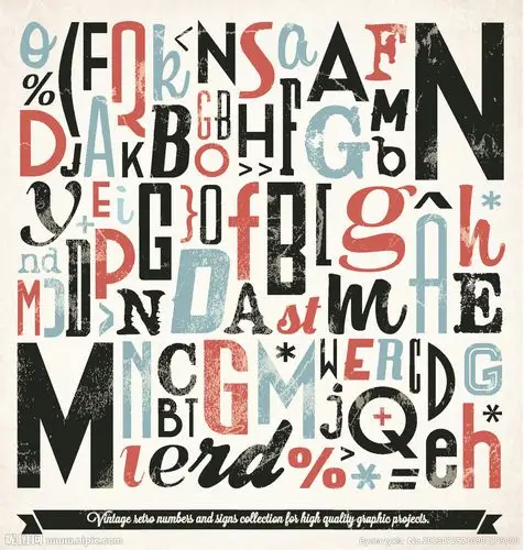 手写英文字体图片