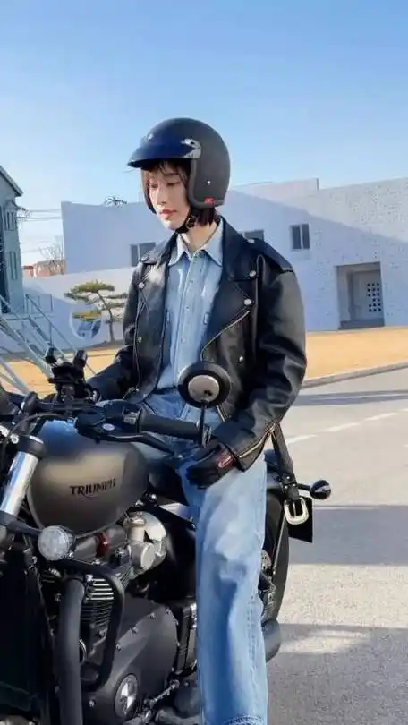 张俪短发造型##张俪短发机车大片