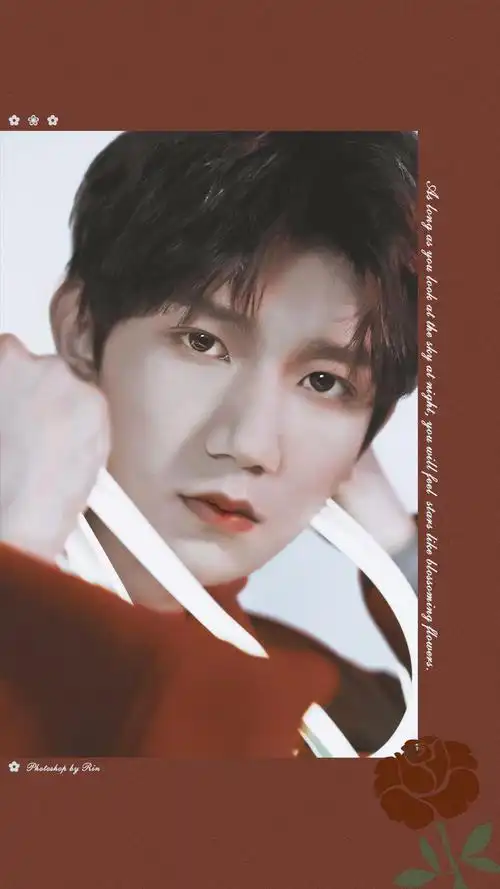 饭修王源绝美图片,玫瑰与少年的独特碰撞