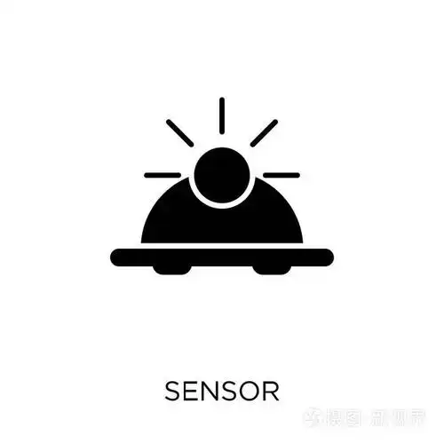 从 smarthome 集合的传感器符号设计.简单的元素向量例证在白色背景