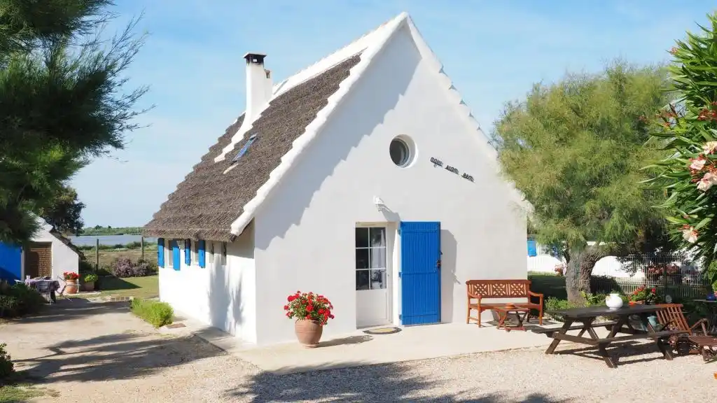 野外乡村小房屋风景