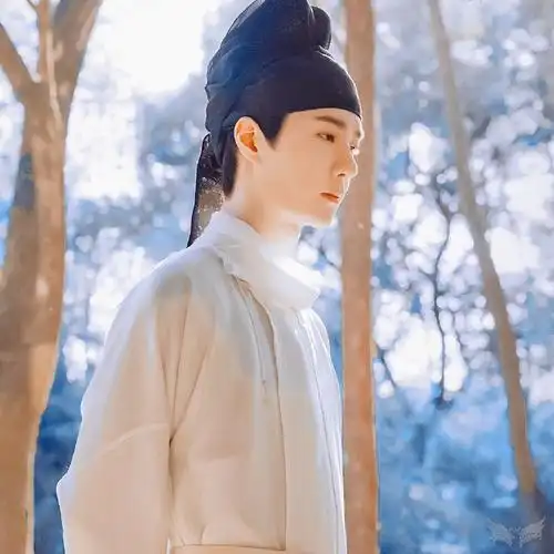 王一博黑纱造型