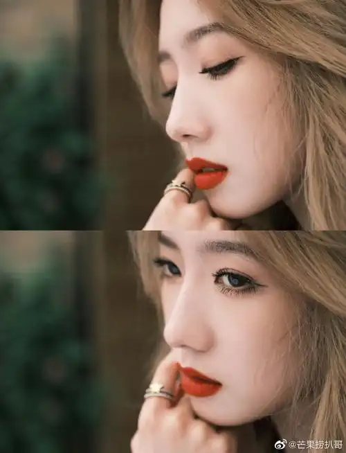 孟美岐金发复古大片