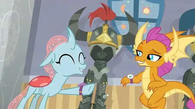 小马宝莉:阴燃找到第一个宝物,不料盔甲突然动起来,吓坏大家-动漫视频