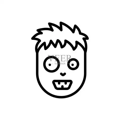 可怕的鬼插画图片素材