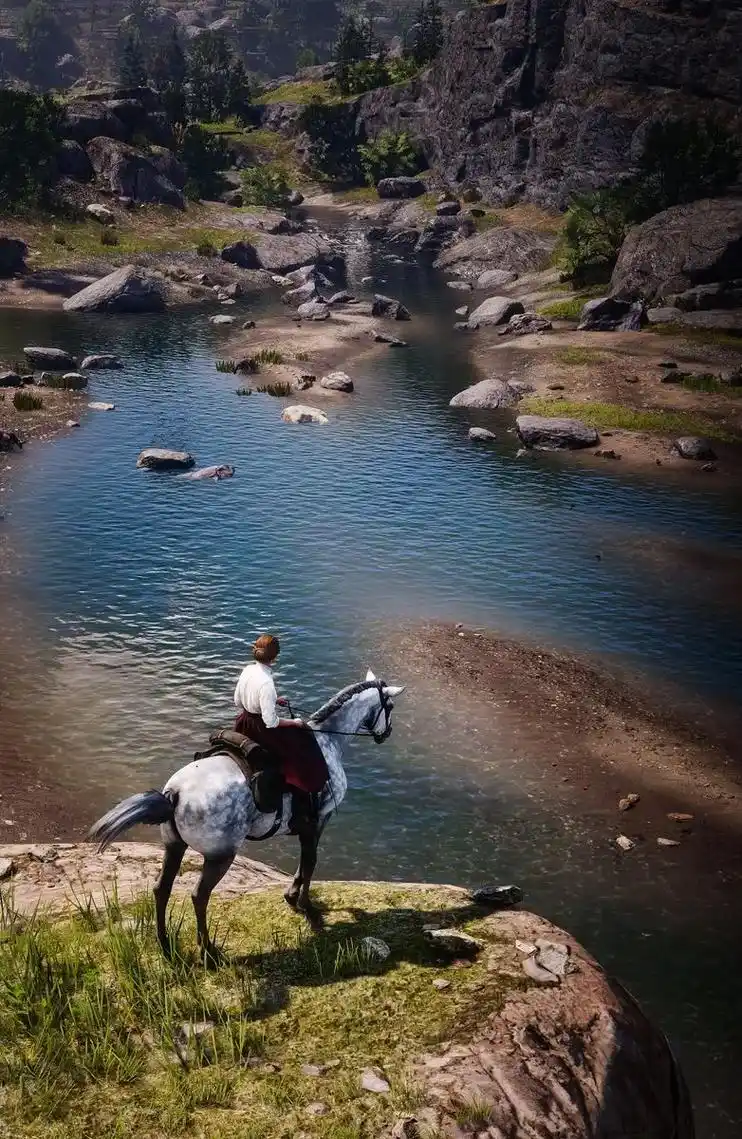 荒野大镖客2.#荒野大镖客2 亚瑟,这位孤单英豪身骑白马的形 - 抖音