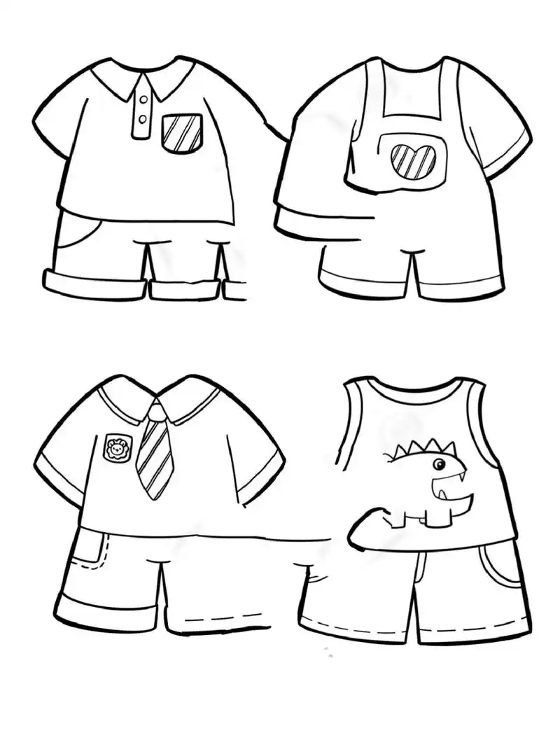 儿童画 | 幼师考编 |男生衣服画法 | 简笔画 更新男孩衣服画法了