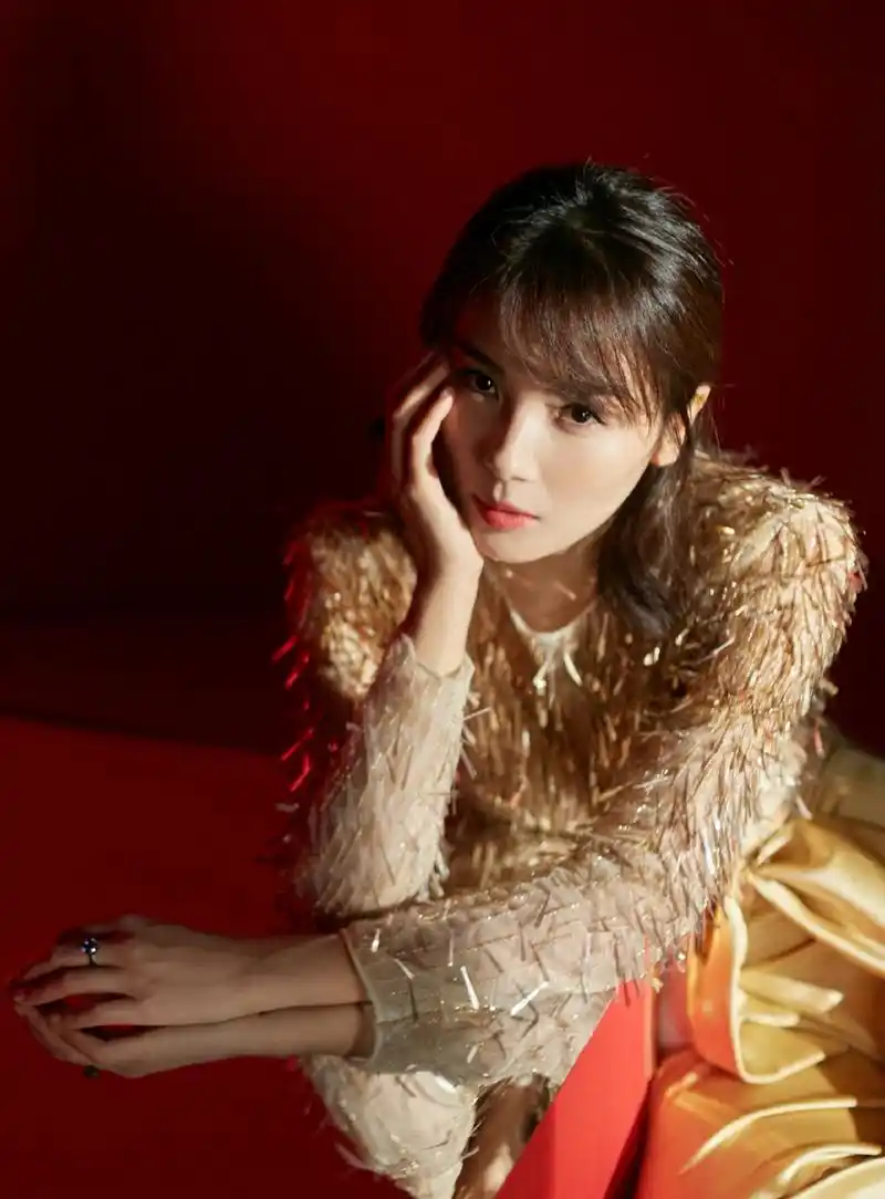 刘涛鎏金麦穗妆性感写真图片69