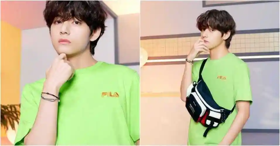 fila联名防弹少年团2020年秋冬系列,bts7人7色图腾西