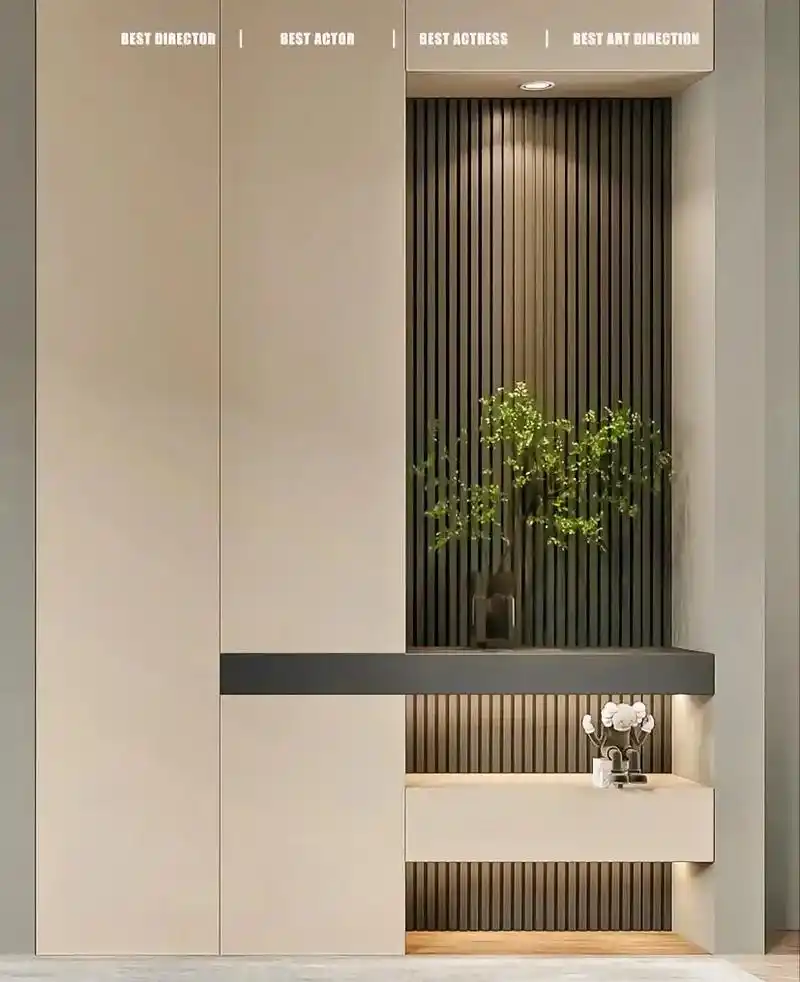 入户门正对玄关,挑选玄关柜挑大了头,纠结哪个好看……万能的抖 - 抖