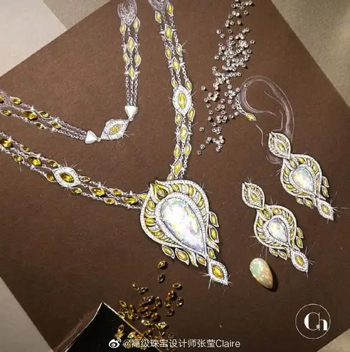 chamovskikh 欧泊 珍珠 珠宝手稿