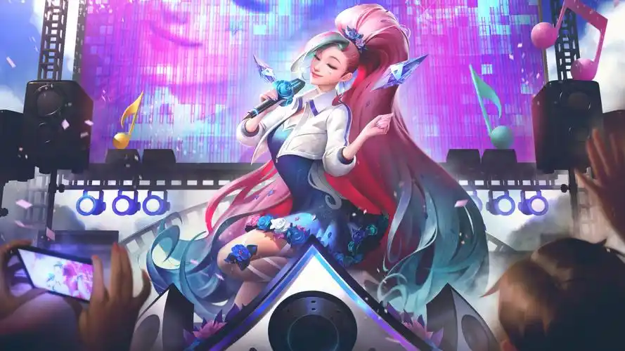 英雄联盟lol2020版kda女团k歌女王萨勒芬妮插画