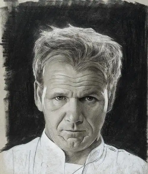 justinmaas名人肖像素描画