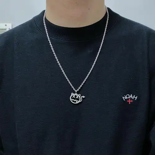 日韩可爱卫衣配饰小恶魔项链小鬼王琳凯同款土酷项链