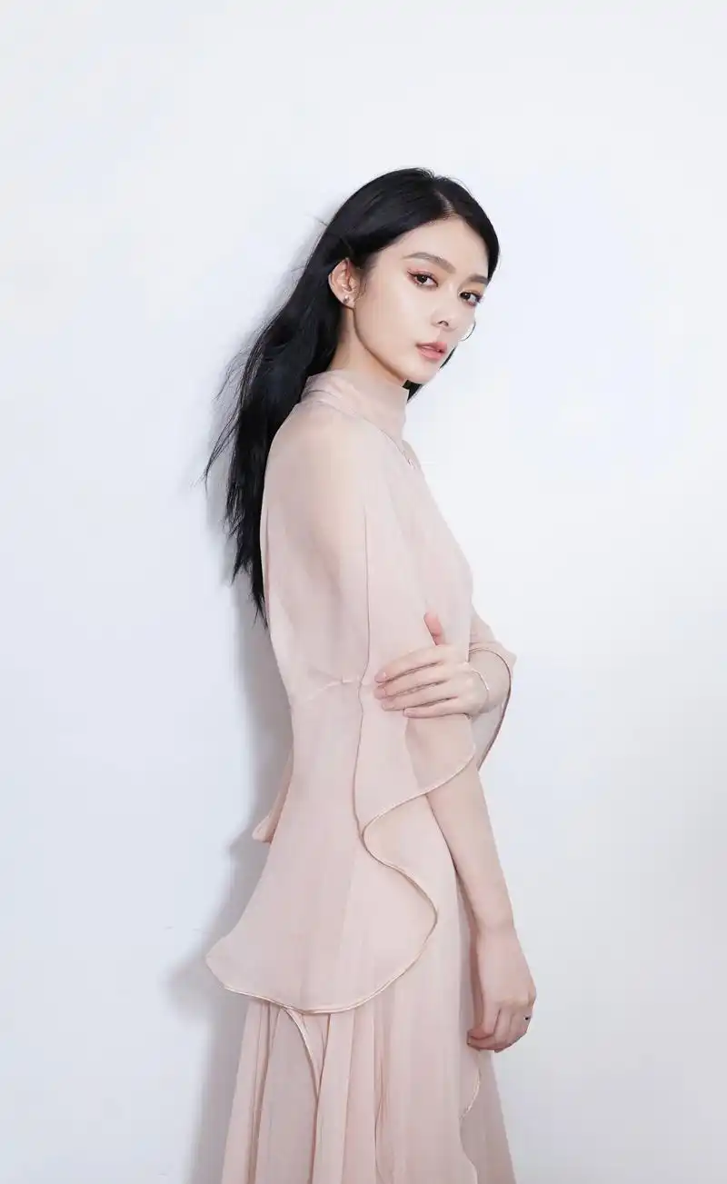 傅菁写真美图:精致干练,楚楚动人