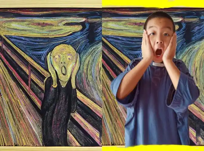 快乐双语"世界名画-真人模仿秀"美术小课堂记录