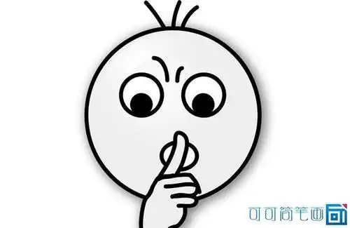 儿童人物简笔画素材手势简笔画图片大全安静嘘手势简笔画图片简笔