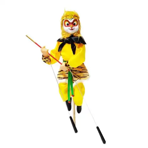 杖头木偶娃娃孙悟空新款傀儡人偶可动玩具客厅玄关电视柜创意摆件