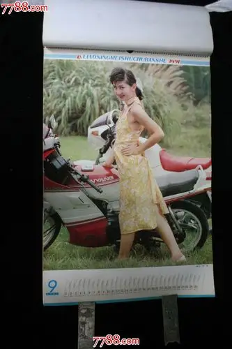 1991年电影演员泳衣风采挂历辽宁美术出版社出版辽宁新华书店发行