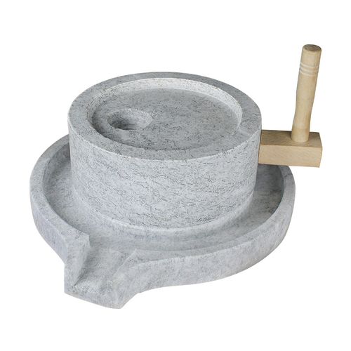 米粉迷你手摇传统磨粉机豆浆小石青石芝麻酱摆件石雕