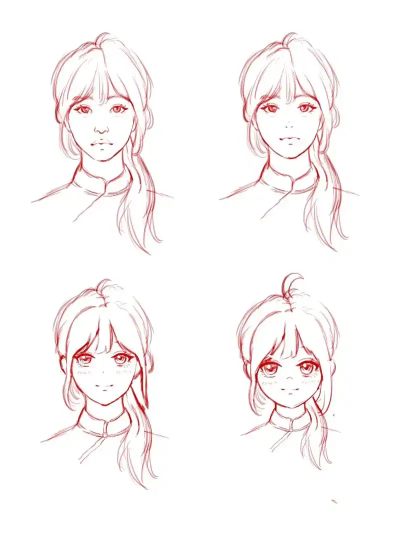 动漫人物不同风格的画法