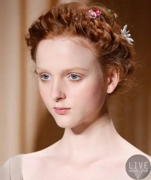 欧式古典新娘盘发,婉约如落入凡间的仙子