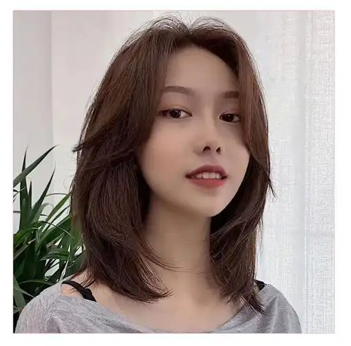 片希假发女短发发丝八字刘海内扣锁骨发时尚气质自然透气整顶头套弹力