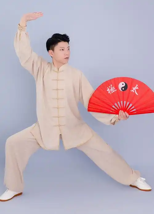 太极服女夏季棉麻练功服装男春秋中老年太极拳武术表演服特价清仓