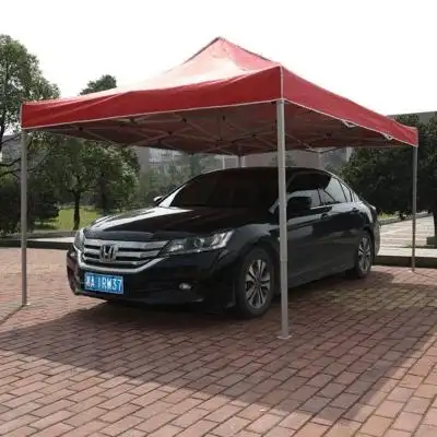 简易伸缩汽车停车棚遮阳篷图片