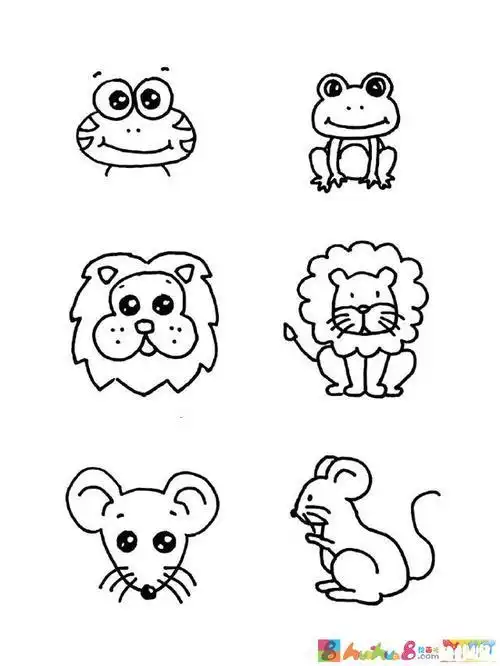 动物简笔画小动物动物简笔画小动物可爱