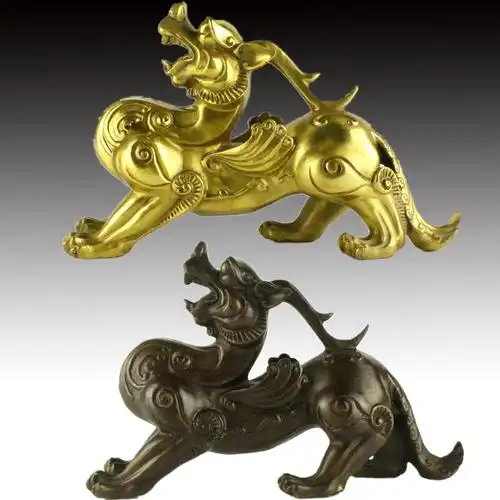 纯黄铜天禄貔貅摆件开业礼品大号金属工艺品皮丘摆件