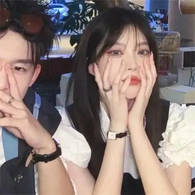 爱意浓浓的超甜情侣真人头像一左一右配对情头图片