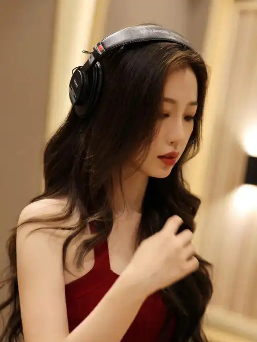 虞书欣红吊带牛仔裙造型##虞书欣红色露背吊带造型##虞书欣红色荡带