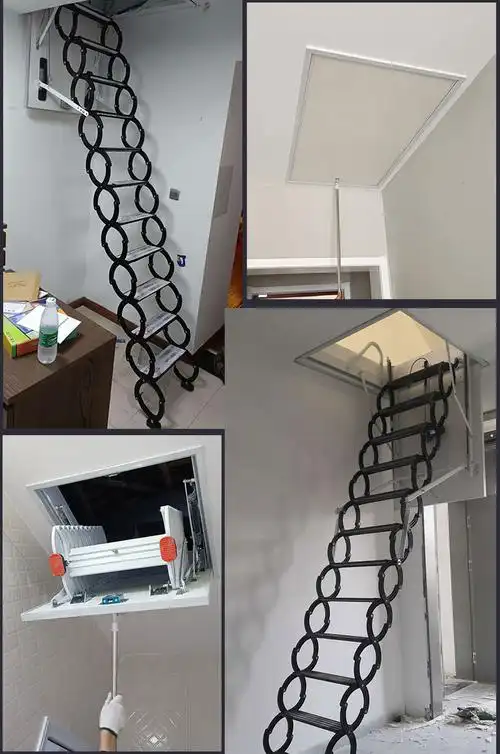 梯管家上门安装电动楼梯阁楼伸缩楼梯全自动升降梯折叠遥控阁楼楼梯