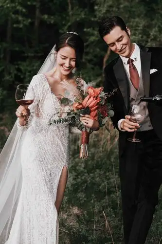 超有感觉的ins风森系婚纱照深圳婚纱照