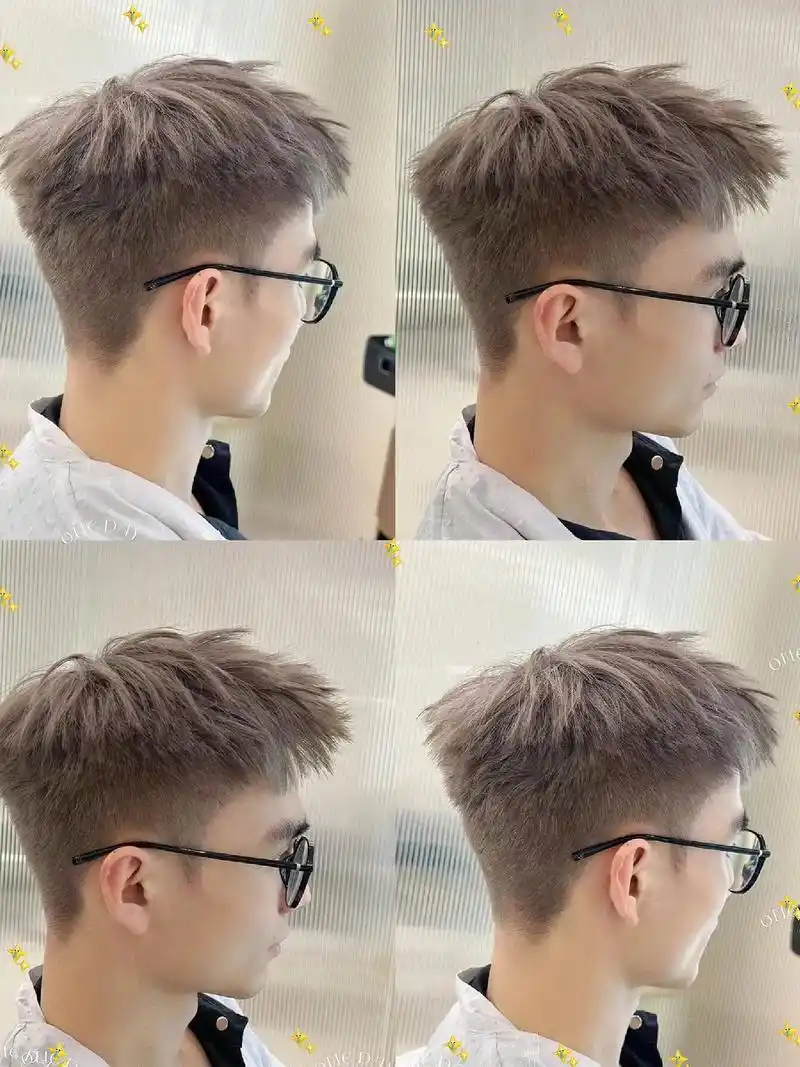 立体前刺一款不用烫也很帅气的发型,侧边短一点干净利落, - 抖音