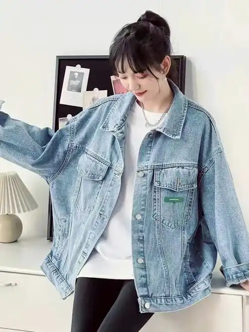 春秋季牛仔外套女推荐l时尚百搭设计感慵懒