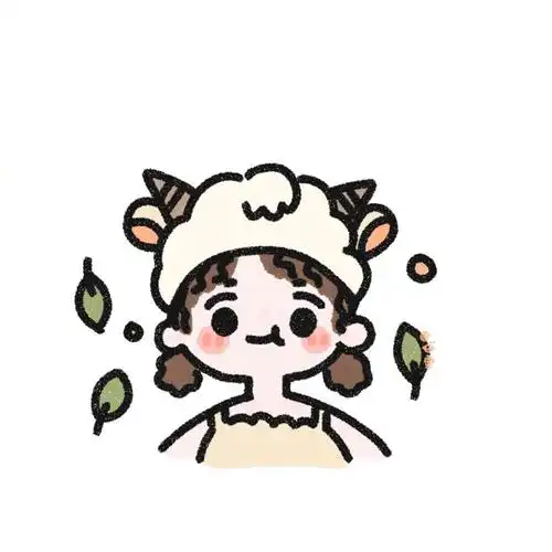 手绘头像 ins插画 卡通头像 可爱风 少女心 cr:@见水印