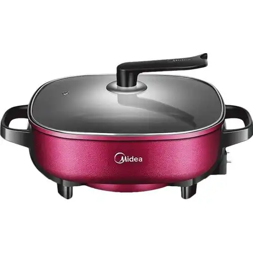 美的电火锅锅家用多功能一体式电热锅电炒锅电煮锅炒菜电锅不粘锅