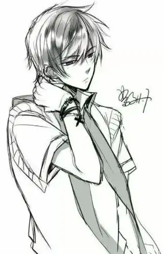 动漫帅哥简笔画 动漫帅哥简笔画简单