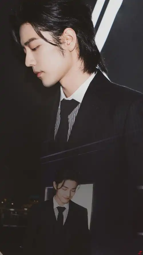 肖战登新加坡报纸##法越馨镜头下的肖战#来一组溶图风格的壁纸!