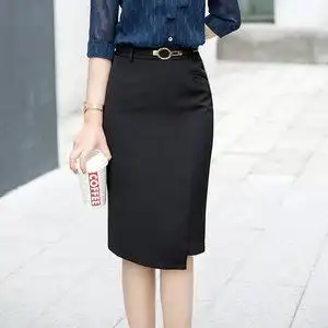 西装裙职业半身裙黑色图片